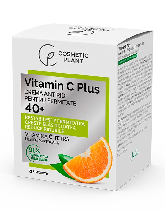 Crema antirid pentru fermitate 40+ Vitamin C Plus, 50 ml, Cosmetic Plant