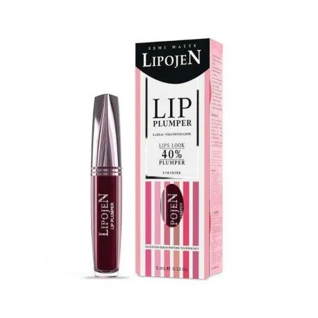 Lipojen Ruj lichid volumizant Deep Berry semi-mat cu colagen nr. 11, 5 ml