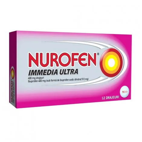 Nurofen Immedia Ultra 400mg,12 drajeuri
