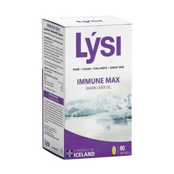 Ulei ficat de rechin Immune Max, 80 capsule, Lysi