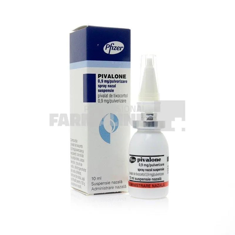 PIVALONE 0,9mg/pulverizare x 1 SPRAY NAZAL SUSPENSIE 0,9mg/pulverizare PFIZER EUROPE MA EEG