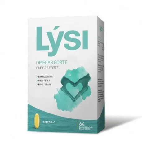 Omega-3 Forte LYSI, 64 capsule