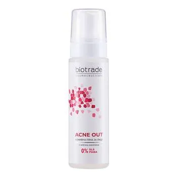 Spuma de curatare pentru ten acneic Acne Out, 150ml, Biotrade