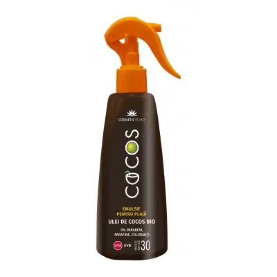 Cosmetic Plant Cocos Emulsie plaja cu ulei de cocos bio SPF30 200 ml