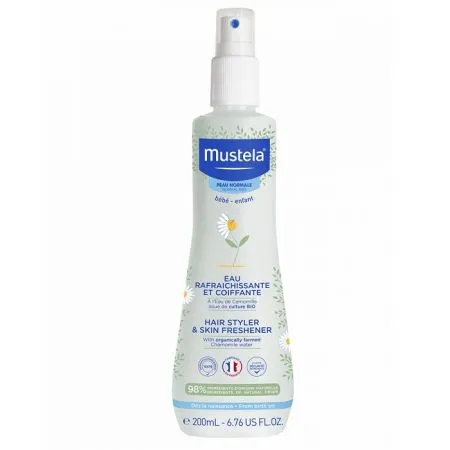 Lotiune de improspatare si aranjare a parului, 200 ml, Mustela
