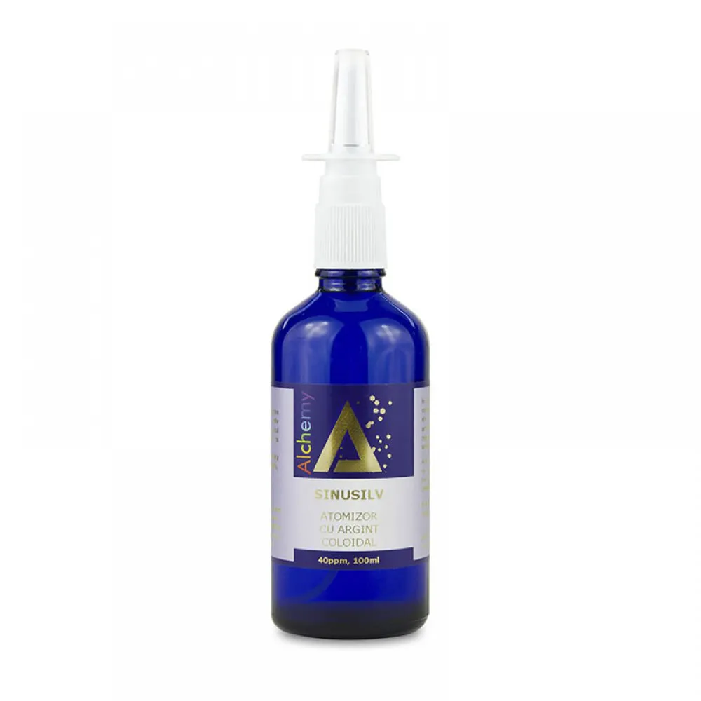 SinuSilv Atomizor nazal cu argint coloidal 40ppm (100 ml), Pure Alchemy