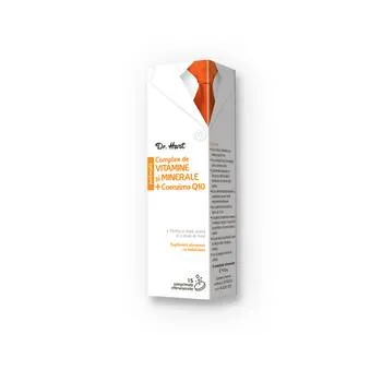 Dr.Hart Compex de Vitamine&Minerale + Coenzima Q10, 15 comprimate efervescente