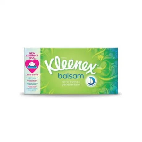 KLEENEX BALSAM - servetele faciale cu balsam de galbenele 80 bucati cu 3 straturi