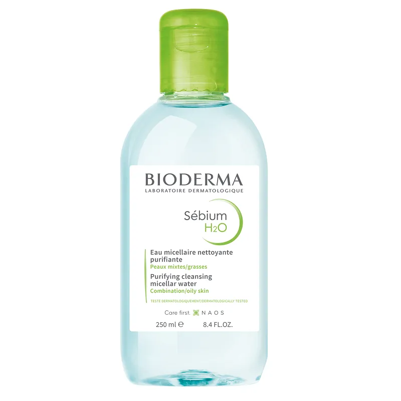 Soluție micelară pentru ten mixt și gras Sebium H2O, 250 ml, Bioderma