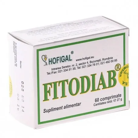 Fitodiab, 60 comprimate, Hofigal