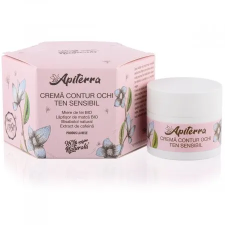 Crema contur ochi ten sensibil Apiterra, 15 ml, Apicola Pastoral Georgescu