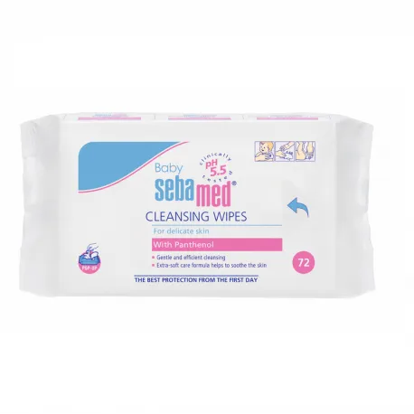 Sebamed Baby - servetele umede, 72 servetele