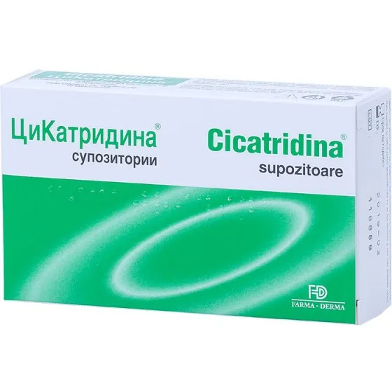 Cicatridina supozitoare 10 bucati -Farma Derma