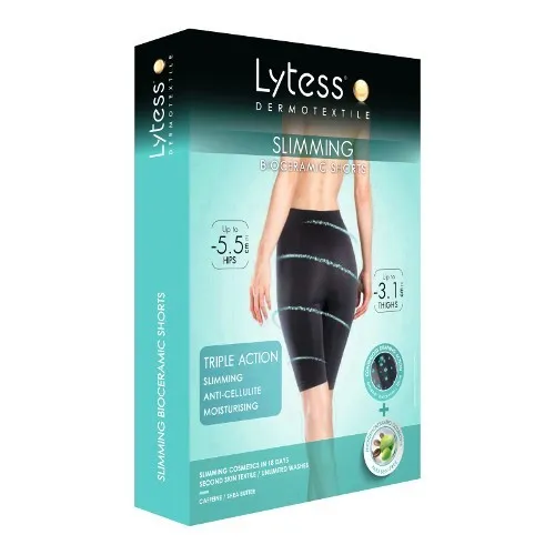 LYTESS 051 BIOCERAMIC COLANT SCURT CU EFECT DE SLABIRE PENTRU SPORTIVI BLACK MARIME L-XL