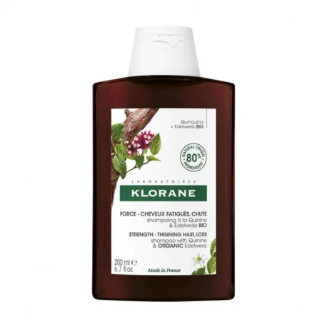 Klorane Sampon cu Chinina si Floare de colt BIO, 400ml