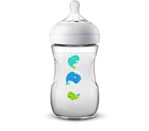 Biberon "Natural"   260ML Cu Balena