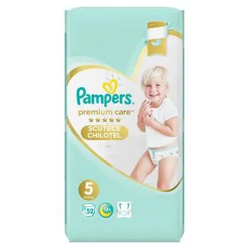 Scutece-chilotel Premium Care Pants marimea 5 pentru 12-17kg, 52 bucati, Pampers