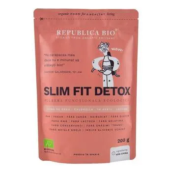 Slim Fit Detox pulbere functionala ecologica, 200g, Republica Bio