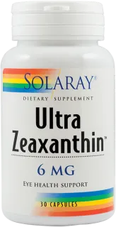 Ultra Zeaxanthin 6 mg Solaray, 30 capsule, Secom