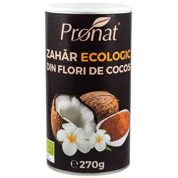 Zahar din flori de cocos Bio, 270g, Pronat