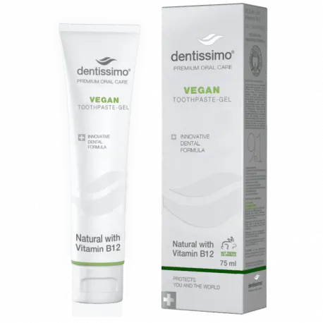 Dentissimo Vegan cu Vitamina B12 pasta de dinti, 75 ml