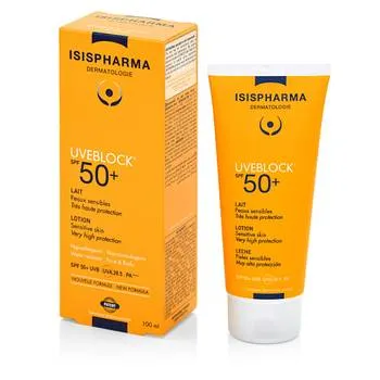 Lotiune protectie solara hidratanta SPF50+ UVEBLOCK, 100ml, Isis Pharma