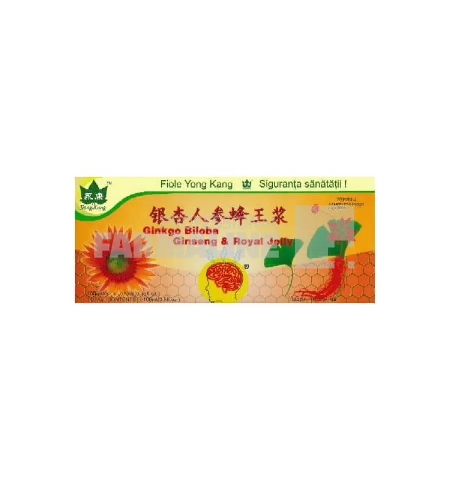 Ginko Biloba & Ginseng & Royal Jelly 10 fiole