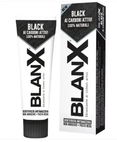 Pasta de dinti Black cu carbune, 75ml, Blanx