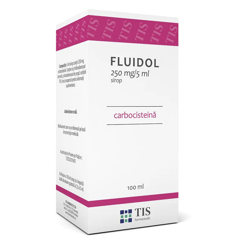 Fluidol sirop, 250ml/5ml, 100 ml, Tis Farmaceutic