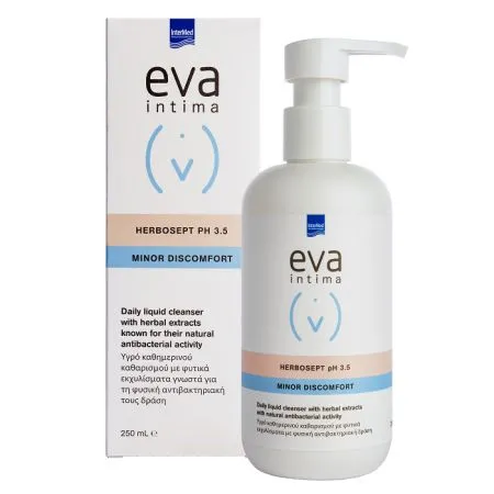 Gel pentru igiena intima Eva Intima Herbosept pH 3.5, 250 ml, Intermed