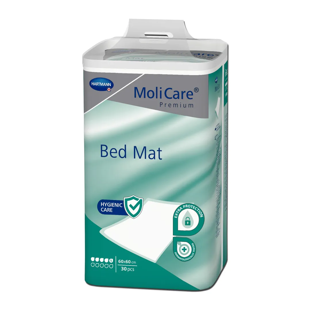 Aleze Molinea Premium Bed Mat 5 picaturi, 60 x 60 cm, 30 bucati, Hartmann