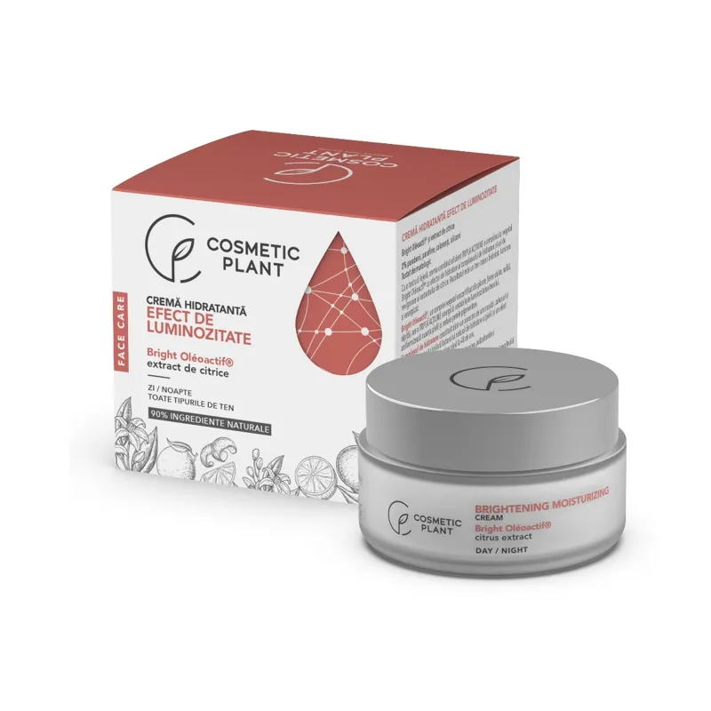 Crema hidratanta cu efect de luminozitate Bright Oleoactif, 50 ml, Cosmetic Plant