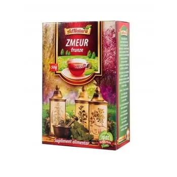 Ceai de zmeur frunze, 50g, AdNatura