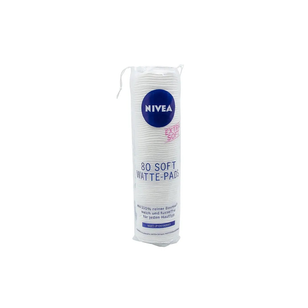Dischete demachiante, Nivea extra Soft, 80 bucati/set