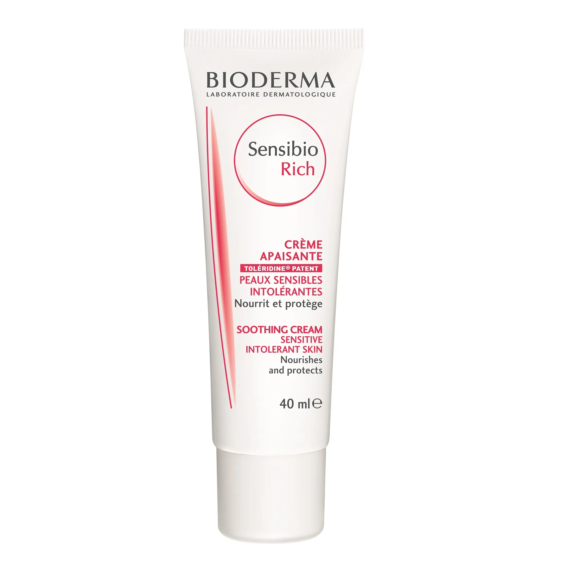 Cremă hidratantă pentru piele uscată sau intolerantă Sensibio Rich, 40 ml, Bioderma