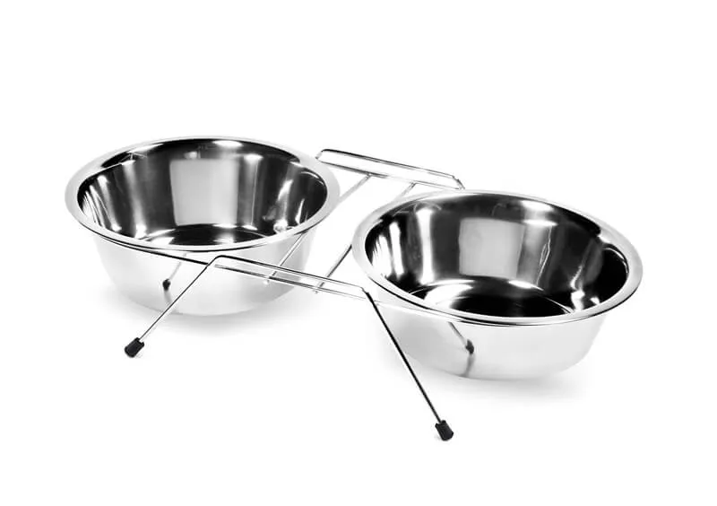 Set doua castroane inox cu suport antiderapant - 13cm