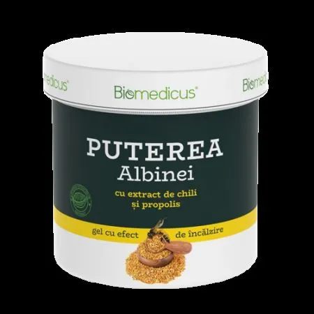Gel cu extract de chili si propolis Puterea Albinei, 250 ml, Biomedicus