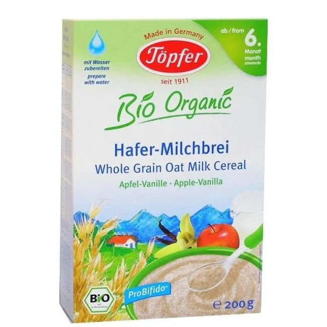 TOPFER CEREALE OVAZ LAPTE MAR VANILIE 200G