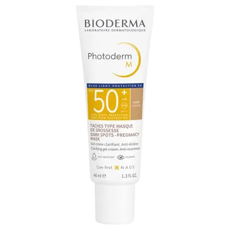 Gel-crema cu SPF50+ auriu Photoderm M, 40 ml, Bioderma