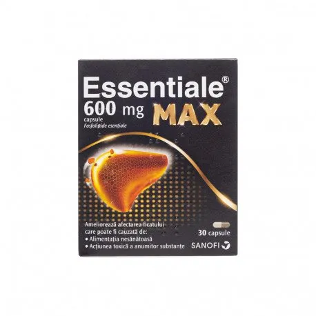 Essentiale MAXX 600 mg x 30 capsule, pentru protectia ficatului