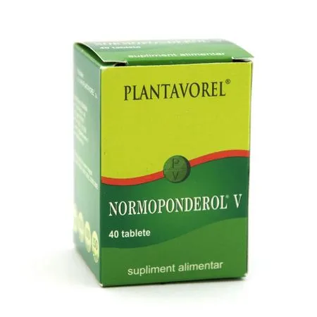 Normoponderol V, 40 tablete, Plantavorel