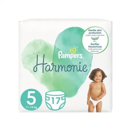 Pampers Scutece Harmonie Marimea 5, 11+kg, 17 bucati