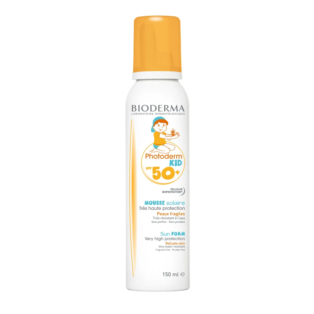 Spuma pentru protectie solara Photoderm Kid SPF 50+, 150 ML, Bioderma