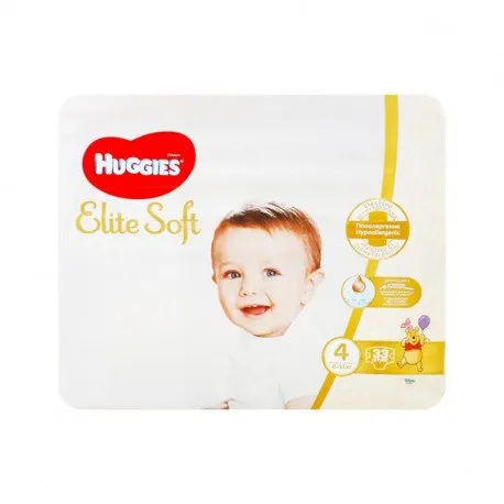 Huggies Scutece Elite Soft Jumbo Nr.4, 8-14 kg, 33 bucati