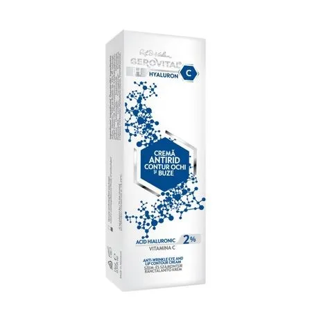 GEROVITAL H3 HYALURON C CREMA ANTIRID CONTUR OCHI SI BUZE 15ML
