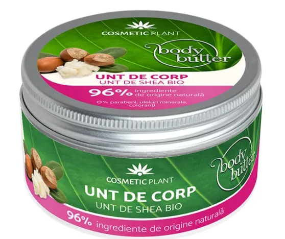 Unt de corp cu unt de shea bio, 200 ml, Cosmetic Plant