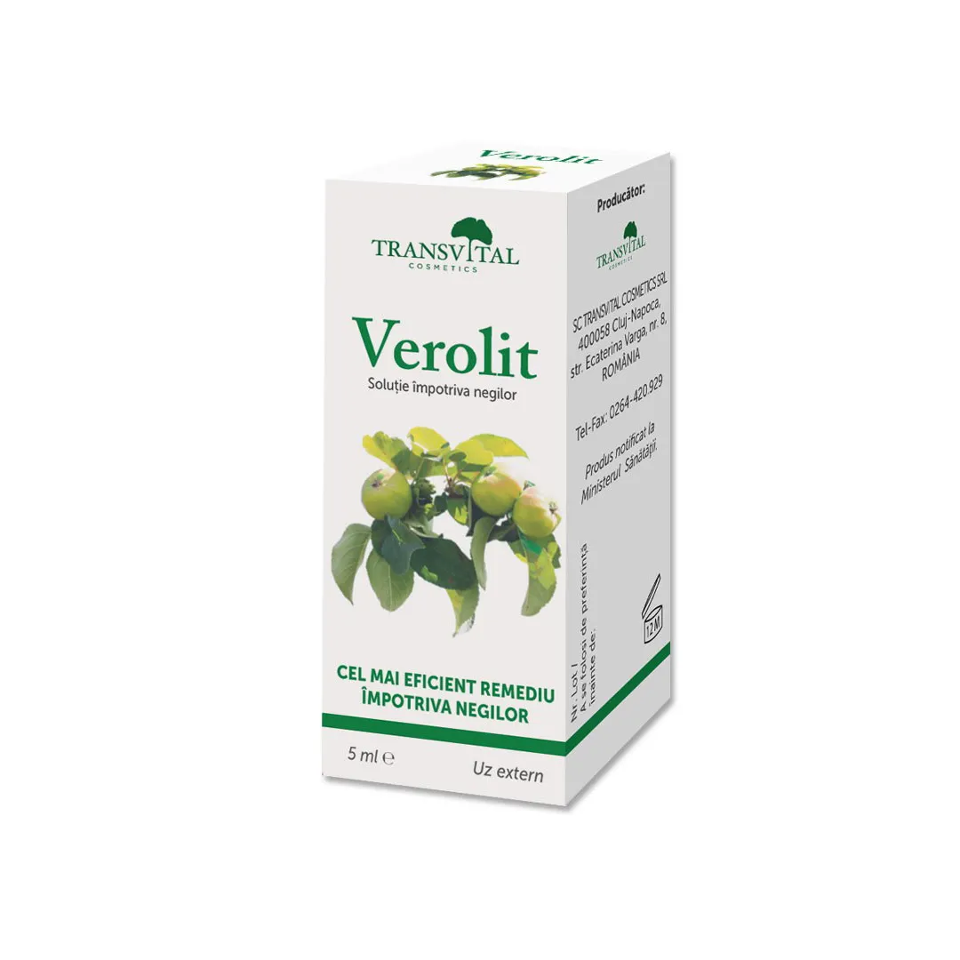 Solutie impotriva negilor Verolit, 5 ml, Transvital