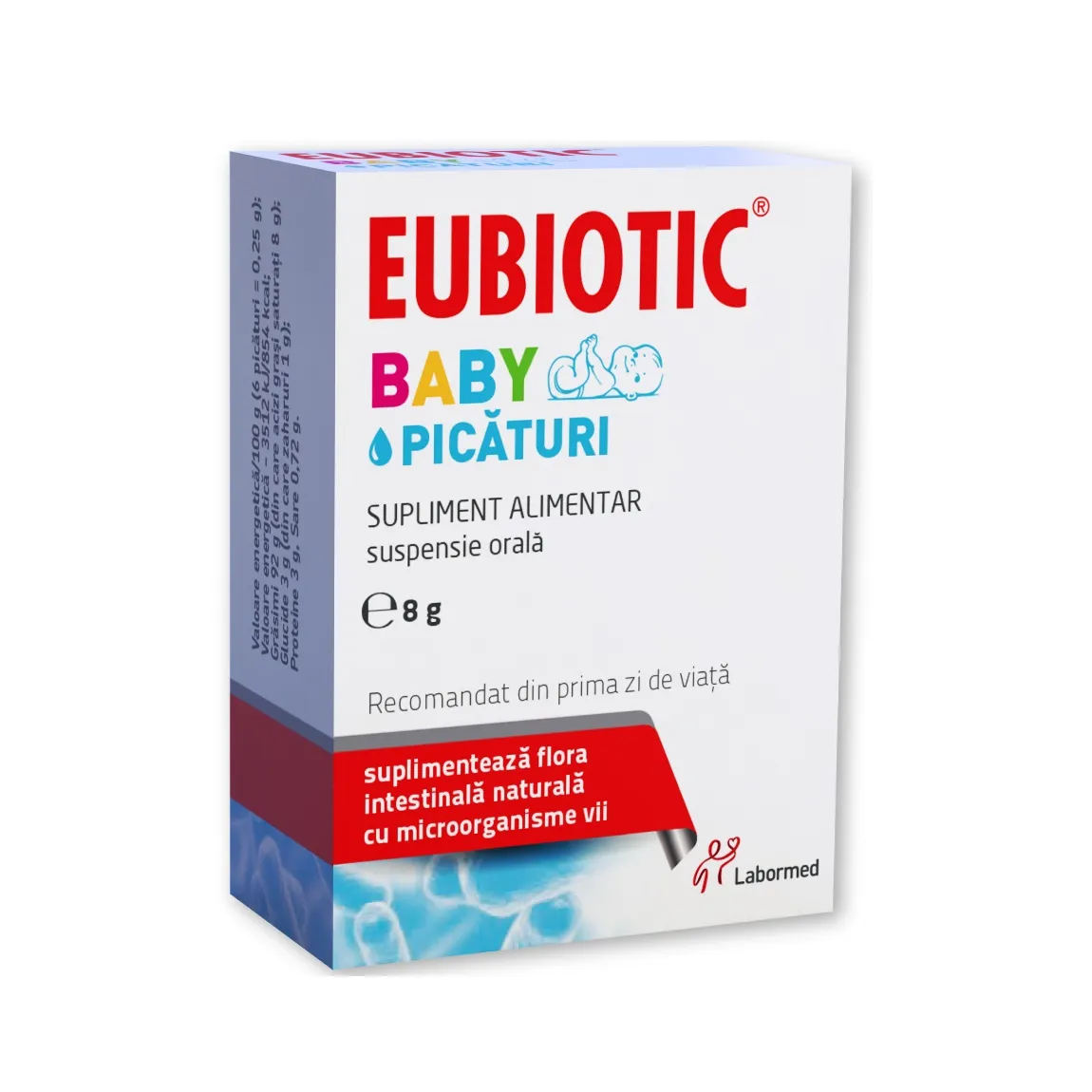 Eubiotic Baby suspensie orala, picaturi x 8 grame