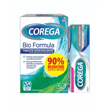 Corega Neutro 40g+Corega Tabs 3d Ctx30 Tbl 90%