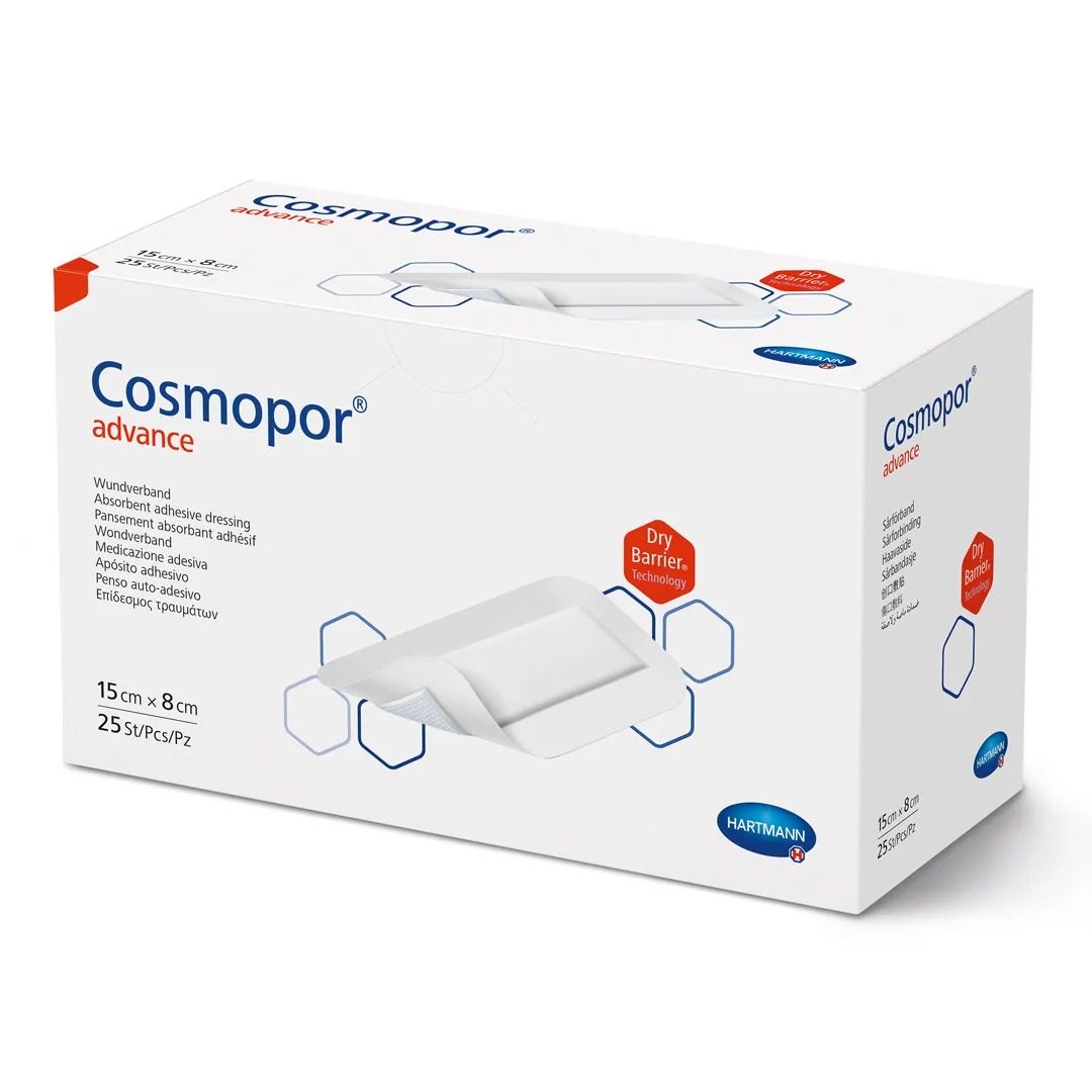 Plasture autoadeziv, Cosmopor Advance, 15 x 8 cm, 1 cutie/25 bucati, Hartmann
